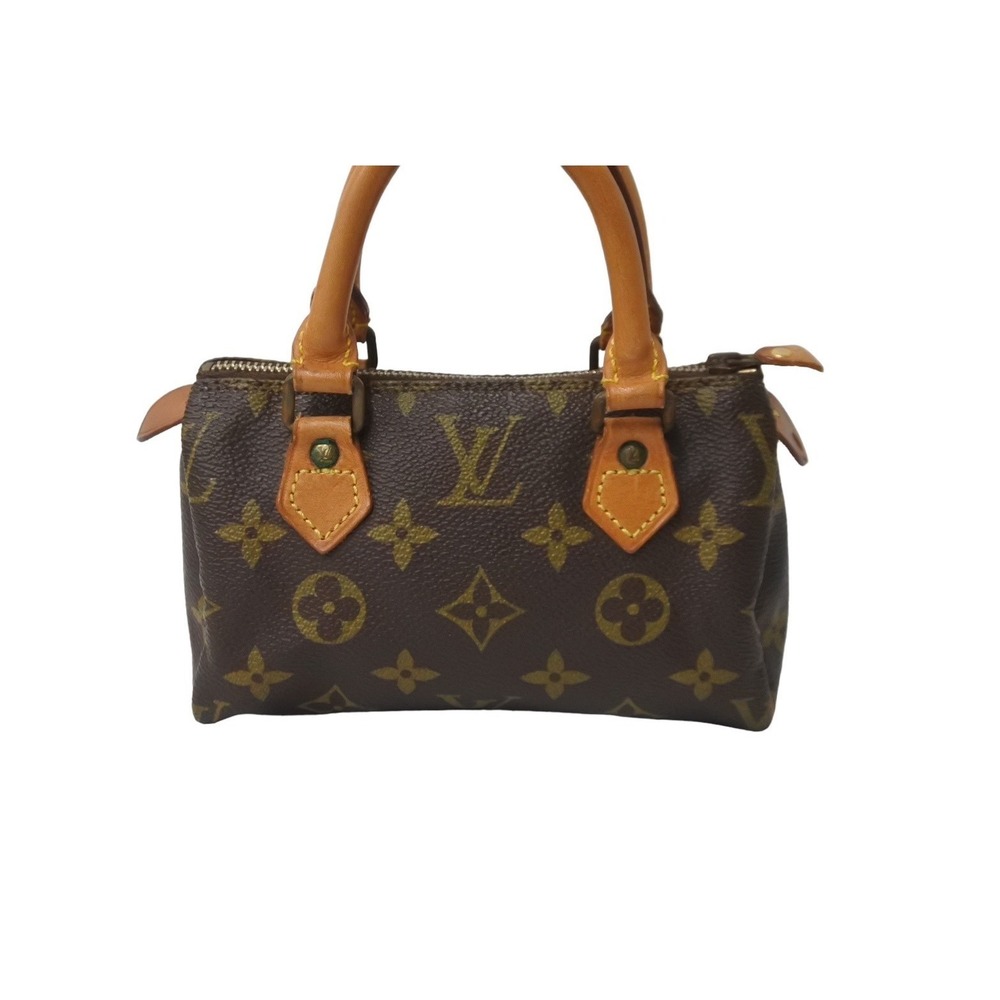 Louis Vuitton Mini Speedy Handbag Monogram Brown - Picture 2 of 9